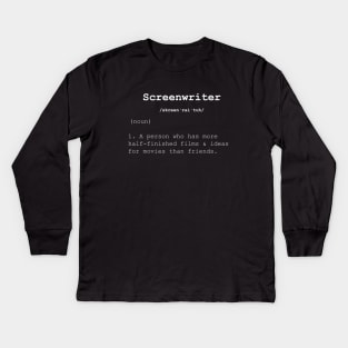 Screenwriter T-shirt Kids Long Sleeve T-Shirt